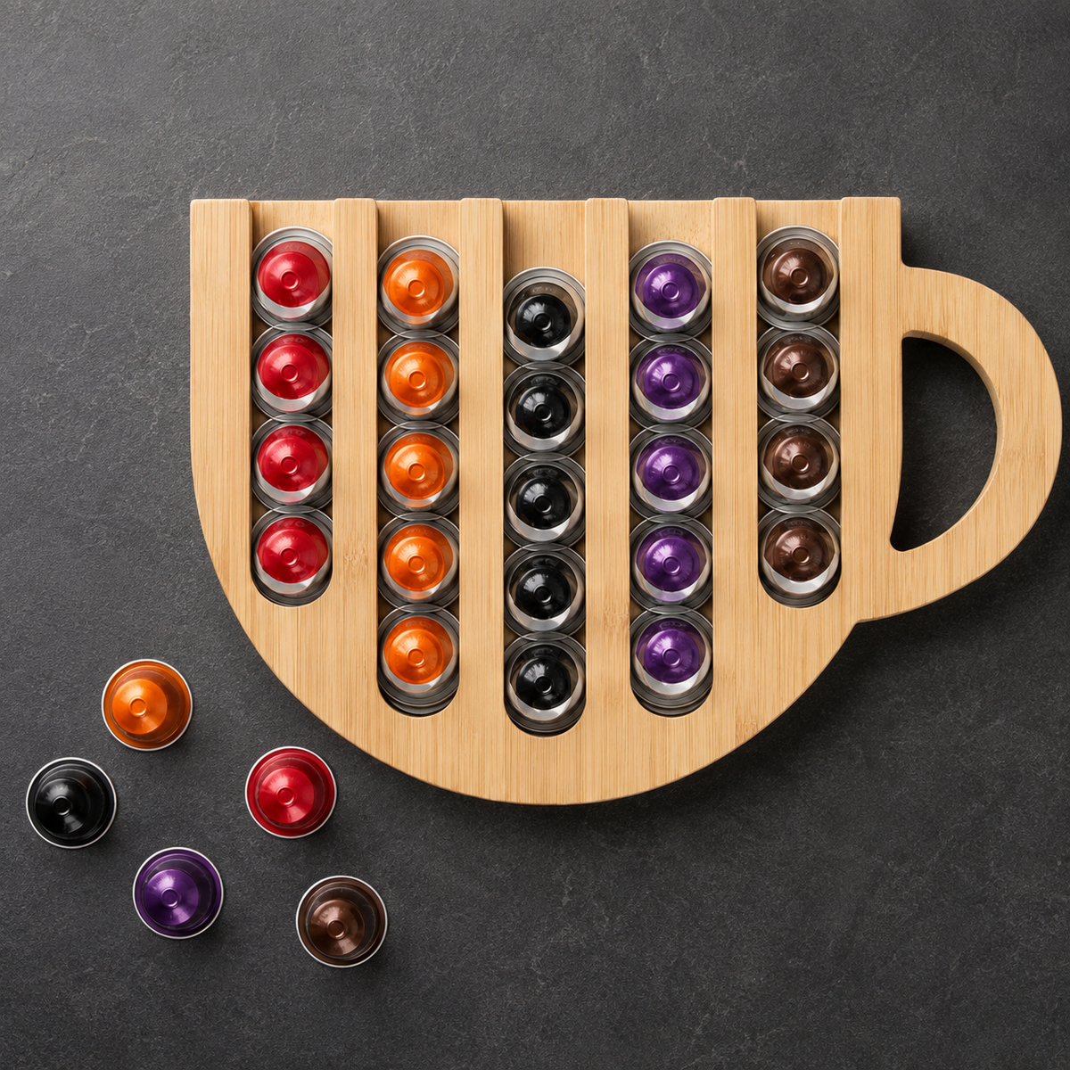 Wooden Coffee Capsule Holder
