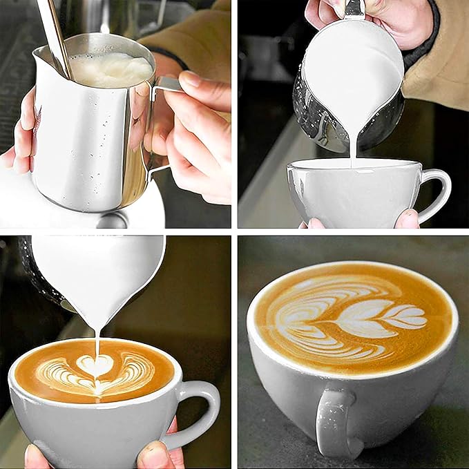 Milk Frothing Pitcher with Thermometer 350ml — شمس كل يوم، صورة 3