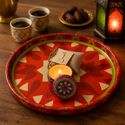 صينية ضيافة رمضان مع فواحة من شمس