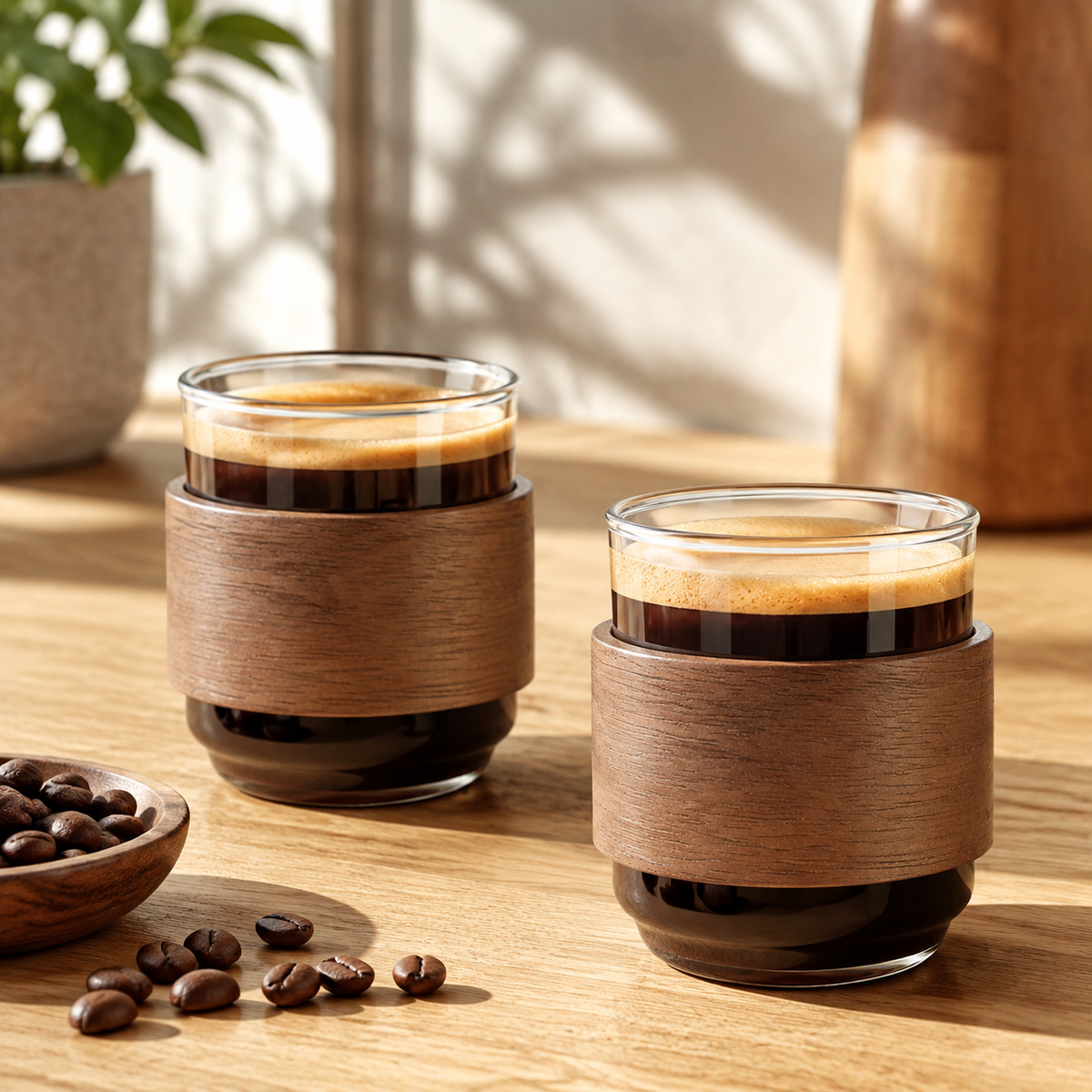 2 Espresso Cups Set