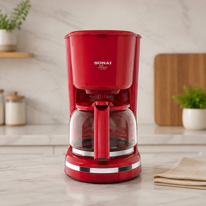 Sonai Flair Coffee Maker 12-Cup 870W Red SH-1210