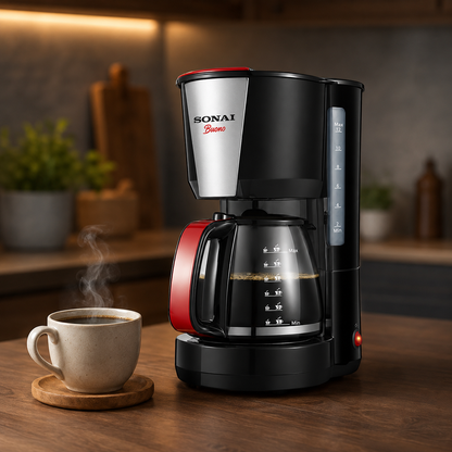 Sonai Bono Coffee Maker 10-12 Cup 1000W SH-1212