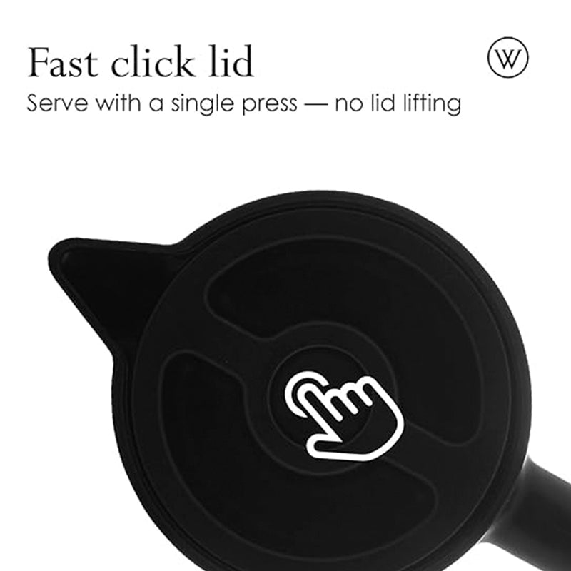 Digital Thermal Carafe with Wooden Handle 1L Black — ترمس حافظ للحرارة من شمس كل يوم، صورة 3