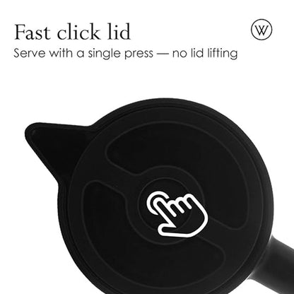 Digital Thermal Carafe with Wooden Handle 1L Black — ترمس حافظ للحرارة من شمس كل يوم، صورة 3