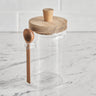 Glass Storage Jar with Wooden Lid & Spoon — ملعقة قهوة من شمس كل يوم