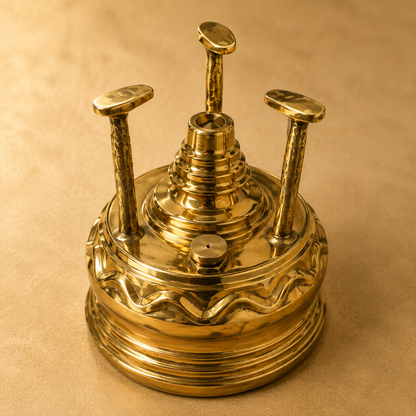 Premium Traditional Copper Spirit Stove with Metal Handles