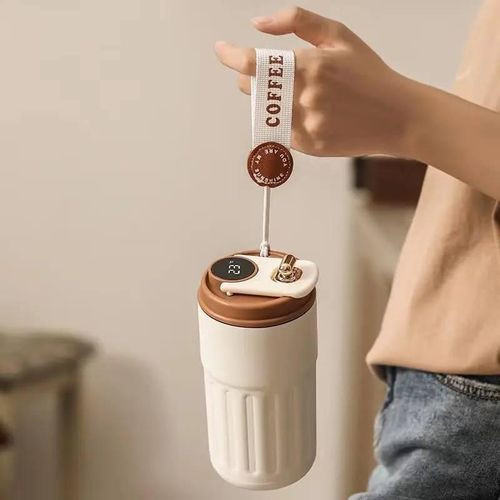 Electric Self-Stirring Coffee Mug with Built-In Mixer