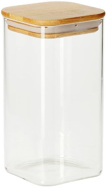 Clear Storage Container with Bamboo Lid