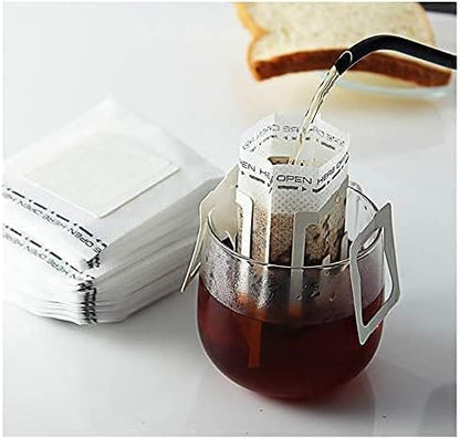 50 Disposable Hanging Pour Over Coffee Filter Bag