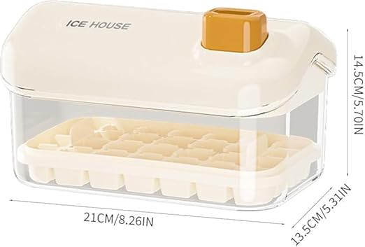 Push-Button Ice Cube Box – 56 Cubes — مجموعة قهوة هدية من شمس كل يوم، صورة 2