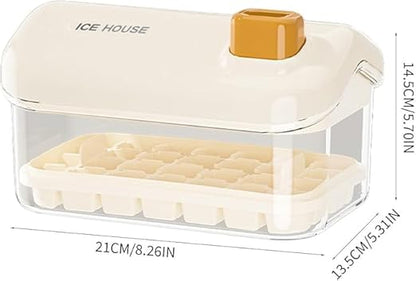 Push-Button Ice Cube Box – 56 Cubes — مجموعة قهوة هدية من شمس كل يوم، صورة 2