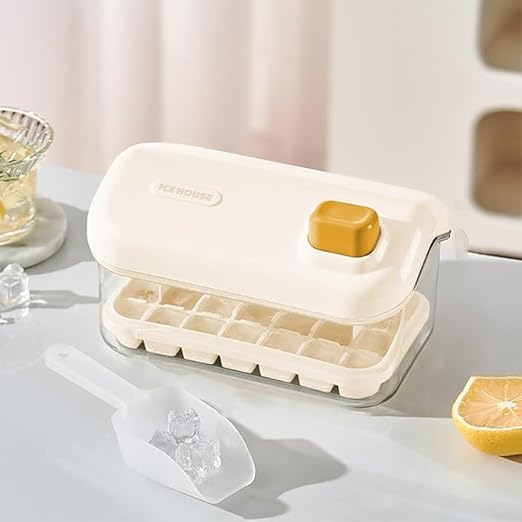 Push-Button Ice Cube Box – 56 Cubes — مجموعة قهوة هدية من شمس كل يوم