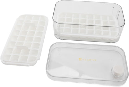 Ice Cube Tray with Lid – 56 Cubes, Easy Push Release