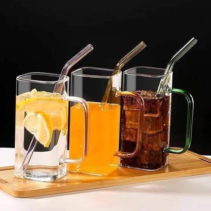 Glass Mug with Lid & Straw — كوب قهوة من شمس كل يوم، صورة 7