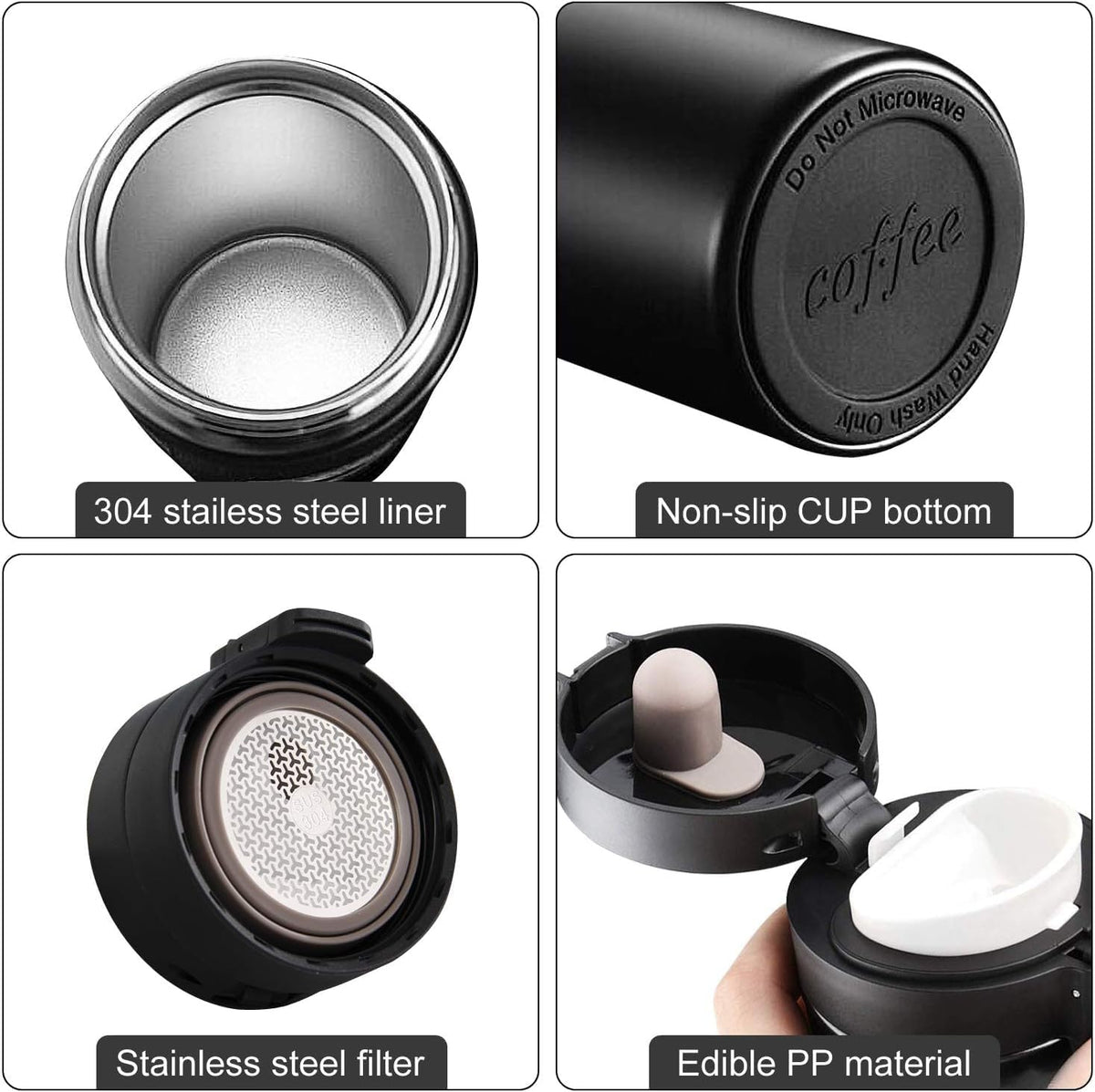 380ml Stainless Steel Vacuum Insulated Travel Mug – Leakproof