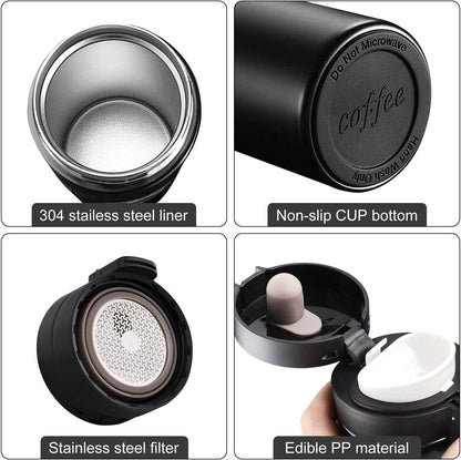 380ml Stainless Steel Vacuum Insulated Travel Mug – Leakproof