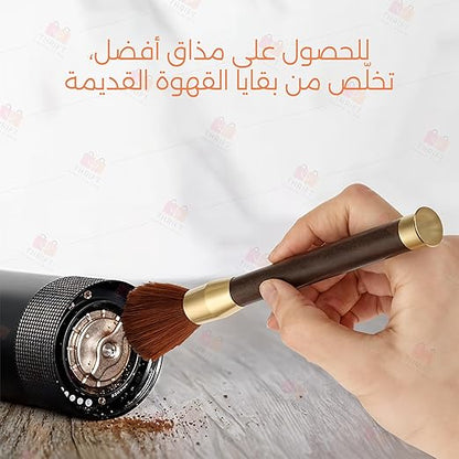 Premium Wooden Handle Espresso Brush — قهوة إسبريسو من شمس كل يوم، صورة 4