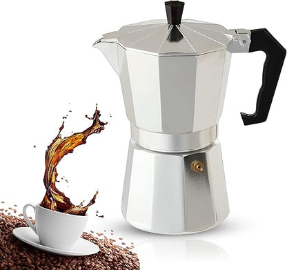 Hanso 6-Cup Aluminum Espresso Maker — قهوة إسبريسو من شمس كل يوم