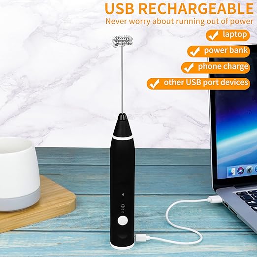 Bkeeplax Milk Frother Handheld Foam Maker — خفّاقة حليب من شمس كل يوم، صورة 2