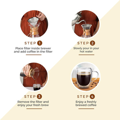 Charbrew Pour - Over Coffee Brewer 600ml — صانعة قهوة بالتقطير من شمس كل يوم، صورة 5