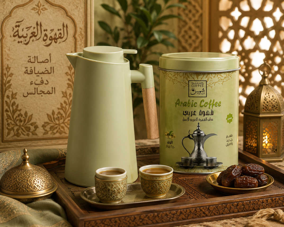 ترموس حرارى بمقبض خشب 1 لتر