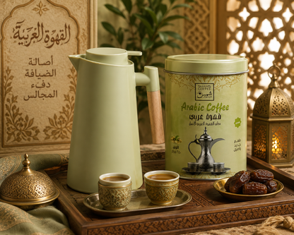 ترموس حرارى بمقبض خشب 1 لتر