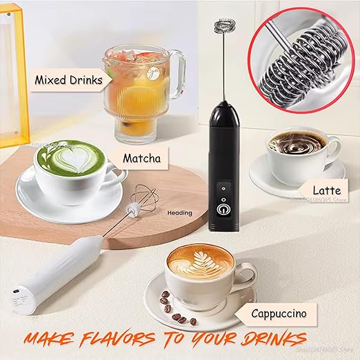 Professional USB Milk Frother – 3-Speed — خفّاقة حليب من شمس كل يوم، صورة 2