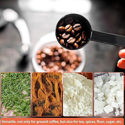 2-in-1 Coffee Scoop & Tamper (10g, Black) — ملعقة قهوة من شمس كل يوم