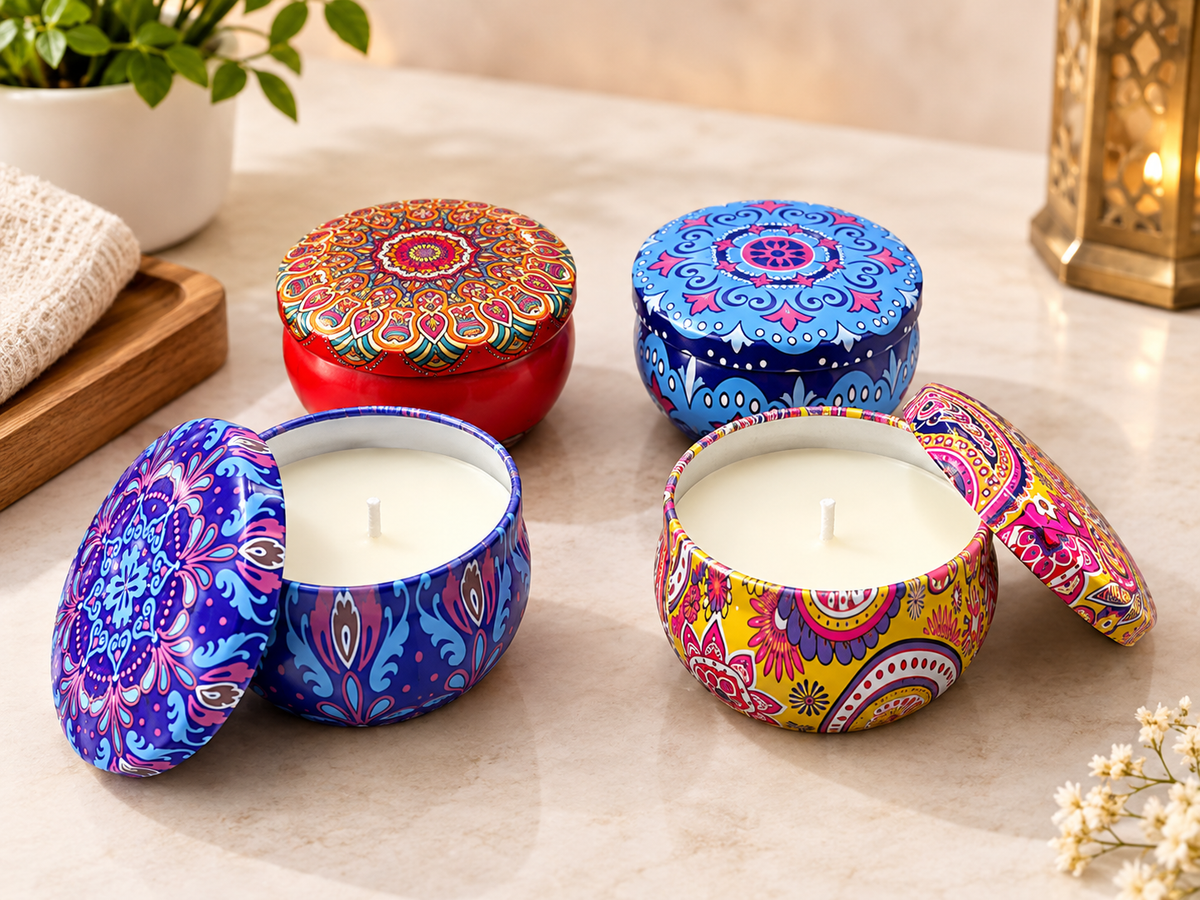 Oriental Art Candle