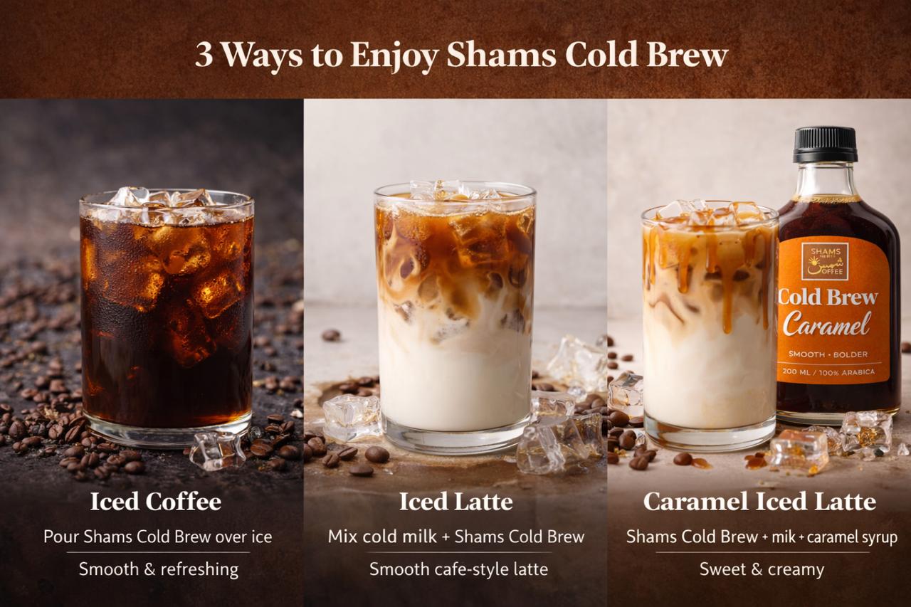Shams Hazelnut Cold Brew — قهوة كولد برو باردة من شمس كل يوم، صورة 3